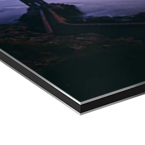 Papier d'art sur une plaque d'aluminium